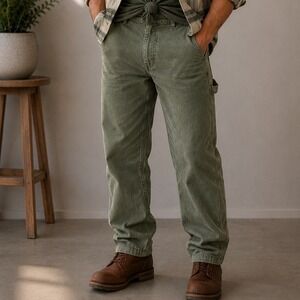 Dickies‎ Work Pants Khaki Carpenter Utility Canvas 38x30 Mens |O1